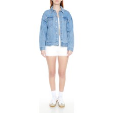 Forever 21 F21 Oversize Trucker Kot Ceket