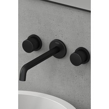 Teska Tria Lavabo Bataryası-Full Siyah