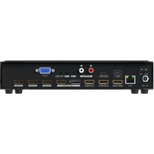 HVS0401E 4ch Hdmı/dp Video Switcher Panel Canlı Yayın Kaydı Için, Siyah