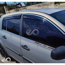 Ebal Oto Renault Megane 2 Cam Çıtası (Hb) Krom 4 Parça 2004 - 2010