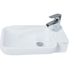 Creavit TP027 Elmas Dolap Üstü Lavabo 33 x 53 cm