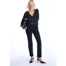 Siyah Relaxed Slim Jean