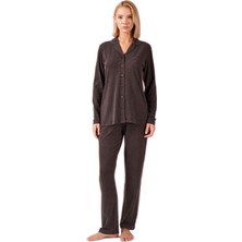 Pjs Kadın Kahverengi Pijama Takımı 26032