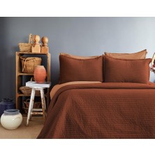 Savanna Bakır %100 Pamuk Yıkama Çift Kişilik Yatak Örtüsü