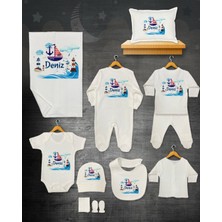 11 Lİ İSİMLİ HASTANE ÇIKIŞ SETİ ORGANİK PAMUK