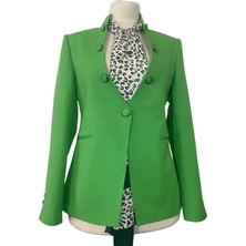 Hakim Yaka Ceket Gümüş Düğme 2022