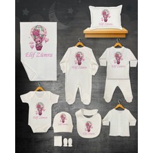 11 Lİ İSİMLİ HASTANE ÇIKIŞ SETİ ORGANİK PAMUK