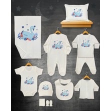 11 Lİ İSİMLİ HASTANE ÇIKIŞ SETİ ORGANİK PAMUK