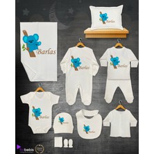 11 Lİ İSİMLİ HASTANE ÇIKIŞ SETİ ORGANİK PAMUK