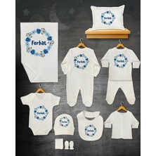 11 Lİ İSİMLİ HASTANE ÇIKIŞ SETİ ORGANİK PAMUK