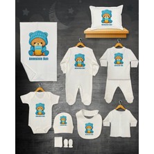 11 Lİ İSİMLİ HASTANE ÇIKIŞ SETİ ORGANİK PAMUK