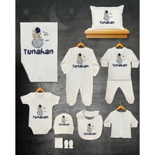 11 Lİ İSİMLİ HASTANE ÇIKIŞ SETİ ORGANİK PAMUK