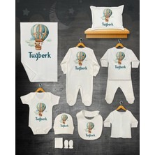 11 Lİ İSİMLİ HASTANE ÇIKIŞ SETİ ORGANİK PAMUK