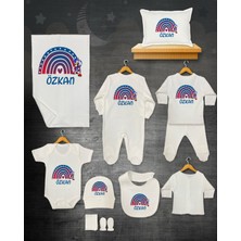 11 Lİ İSİMLİ HASTANE ÇIKIŞ SETİ ORGANİK PAMUK