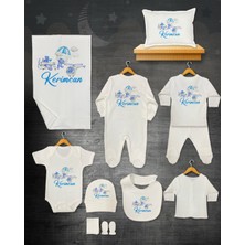 11 Lİ İSİMLİ HASTANE ÇIKIŞ SETİ ORGANİK PAMUK