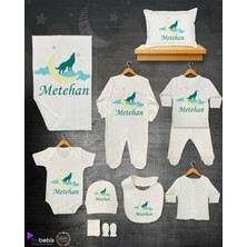 11 Lİ İSİMLİ HASTANE ÇIKIŞ SETİ ORGANİK PAMUK