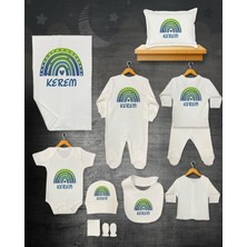 11 Lİ İSİMLİ HASTANE ÇIKIŞ SETİ ORGANİK PAMUK