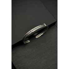 Frnch 925 Ayar Gümüş Italyan Model Gümüş Renk Erkek Bileklik FRJ12158-3158-A