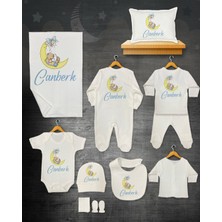 11 Lİ İSİMLİ HASTANE ÇIKIŞ SETİ ORGANİK PAMUK