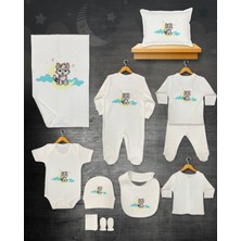 11 Lİ İSİMLİ HASTANE ÇIKIŞ SETİ ORGANİK PAMUK