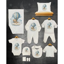 11 Lİ İSİMLİ HASTANE ÇIKIŞ SETİ ORGANİK PAMUK