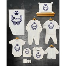 11 Lİ İSİMLİ HASTANE ÇIKIŞ SETİ ORGANİK PAMUK