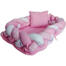 ŞMTSTYLE Babynest Bebek Yatağı, Alt Açma Minderi, Bebek Oyun Minderi 80 x 52CM