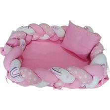 ŞMTSTYLE Babynest Bebek Yatağı, Alt Açma Minderi, Bebek Oyun Minderi 80 x 52CM