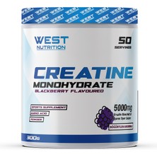 West Nutrition Kreatin Monohidrat 300 gr 50 Servis Böğürtlen Aromalı Sporcu Besini