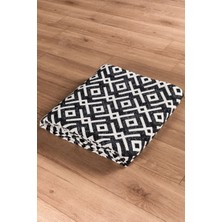 Valery Home Arya Vl Çift Taraflı,katlanabilir,yıkanabilir, Pamuk Salon,oturma Odası,balkon Kilim Kremantrasit2 80 x 150  cm