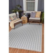 Valery Home Arya Vl Çift Taraflı,katlanabilir,yıkanabilir, Pamuk Salon,oturma Odası,balkon Kilim Kremgri2 80 x 150  cm
