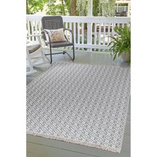 Valery Home Arya Vl Çift Taraflı,katlanabilir,yıkanabilir, Pamuk Salon,oturma Odası,balkon Kilim Kremgri2 80 x 150  cm