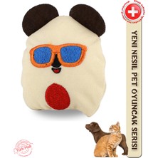 Köpekler Için Oyuncak -  Spectacled Bear / 8 cm / Bej