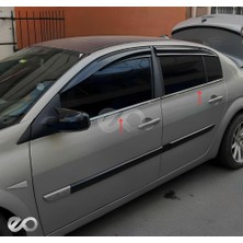 Ebal Oto Renault Megane 2 Krom Cam Çıtası 2004-2010 Arası P. Çelik (sedan)