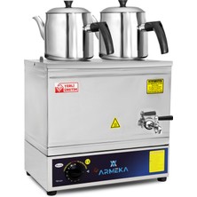 Armeka Platin 20 Litre Elektrikli Pleytsiz Çay Kazanı & Kahveci Kazanı & Kahve ve Çay Ocağı Inox