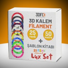 3DFIX 3D Kalem Filament+ Lüx Şablon Set