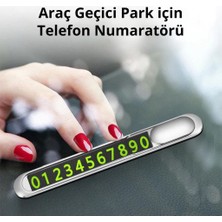 Polham Hc Series Araç Içi Geçici Park Için Telefon Numaratörü, Forforlu Açılıp Kapanabilen Premium Numaratör