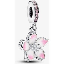 Pandora Kiraz Çiçeği Sallantılı Charm 925 Ayar Gümüş Renkli Taşlı 790667C01