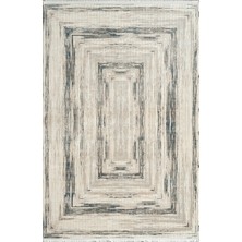 Pierre Cardin Voyage KJ05B Krem Mavi Viskon Akrilik Modern Halı