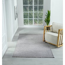 Carpetrium Aura Fitil Grey- Pamuklu Yıkanabilir Kilim