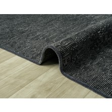 Carpetrium Aura Pixel Antrasit Grey- Pamuklu Yıkanabilir Kilim