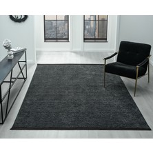 Carpetrium Aura Pixel Antrasit Grey- Pamuklu Yıkanabilir Kilim