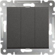 Makel Üçlü Anahtar 1+3 Füme Karea