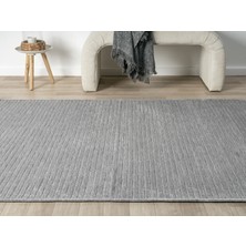 Carpetrium Aura Fitil Grey- Pamuklu Yıkanabilir Kilim