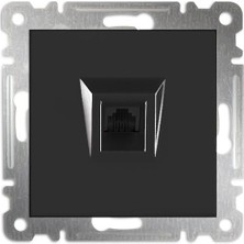 Makel Nümeris Tekli Siyah Karea