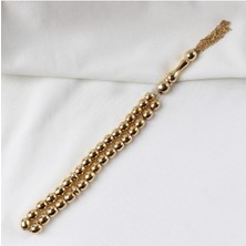 Garantili Sertifikalı Tamamı Yeşil Altın Tesbih