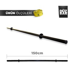 Aydın Sport 25 Kg 150 Cm Uzun Bar Dambıl Seti, Halter Seti Ve Fitness Ağırlık Seti