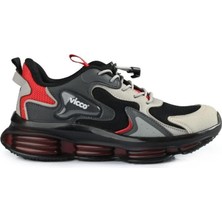 Vicco 346.P23Y.168-02 Mask Hava Taban Siyah Çocuk Spor Ayakkabı V4