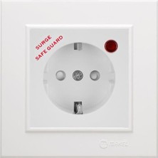 Makel Topraklı Priz Şok Korumalı Beyaz Karea