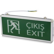 Noas Acil Çıkış Exit Tabelası Çift Yönlü 3W